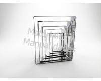 Molde En Acero Cortador rectangular para decorar galletas repost